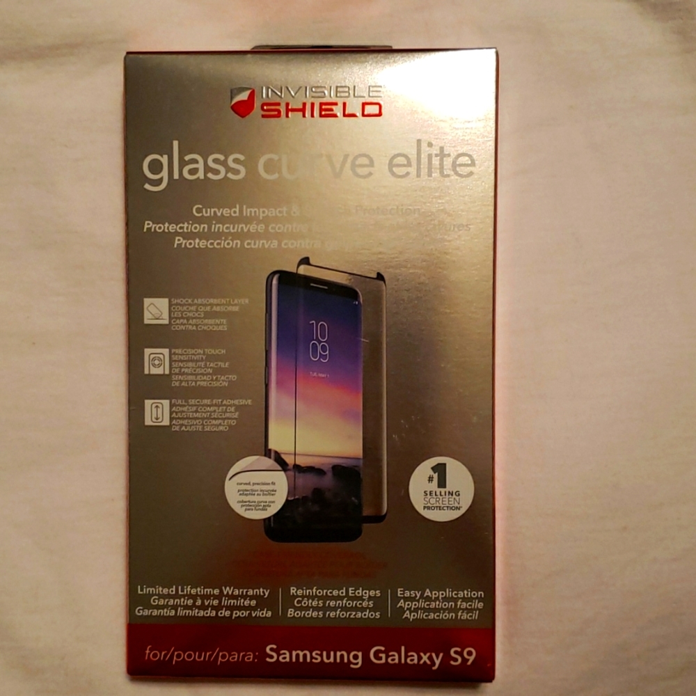 Invisible Shield Samsung S9 glass curve elite